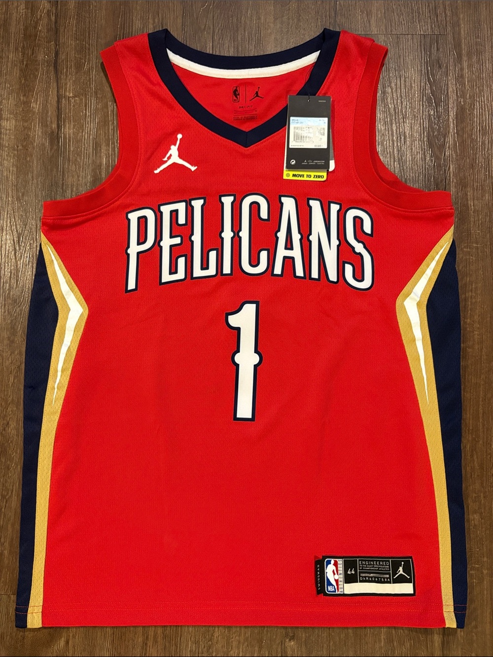 Jordan New Orleans pelicans men’s medium Zion Williamson Jersey